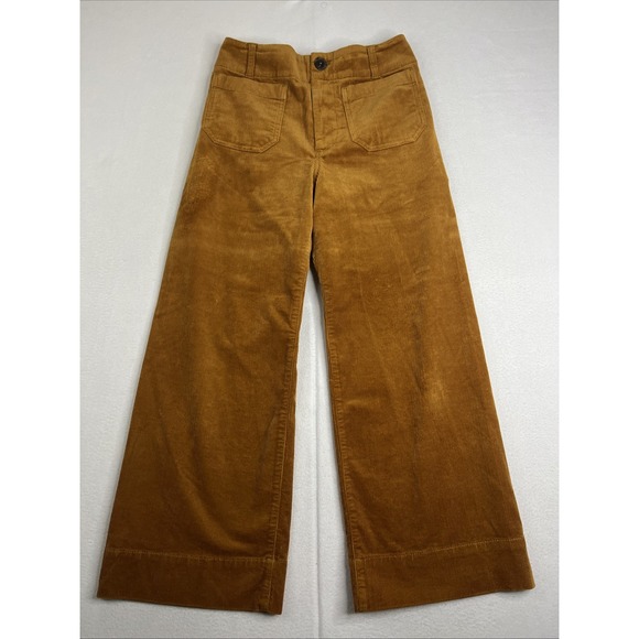 Maeve Pants - Maeve Wide Leg Pants in Brown